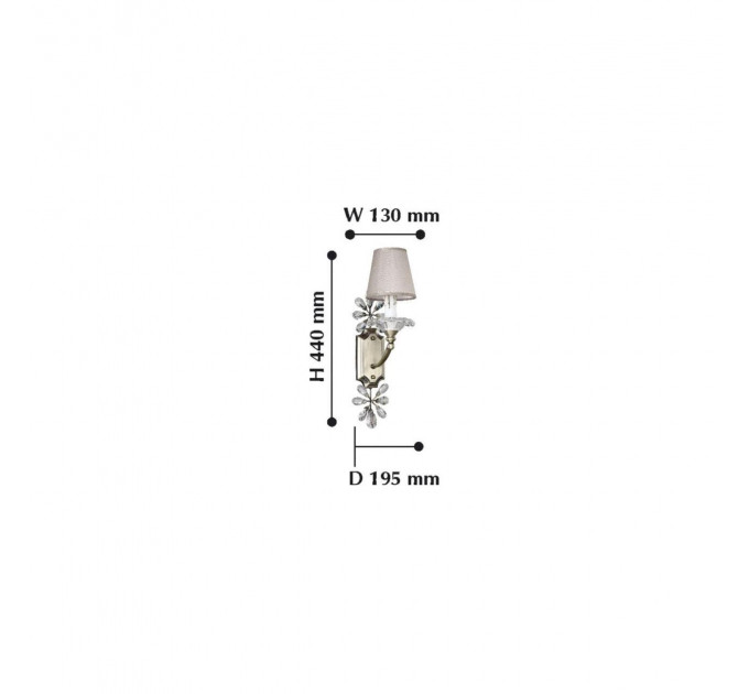 Настенное бра Crown Favourite 1*40W Е14 2175-1W