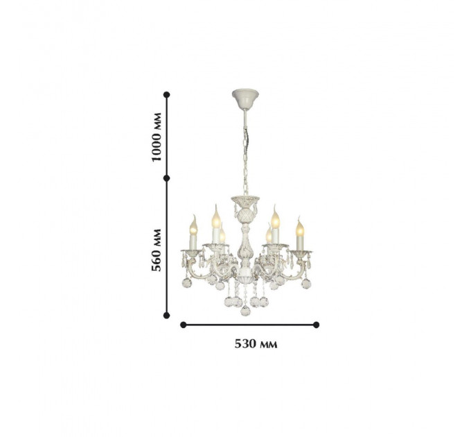 Подвесная люстра Gesso Favourite 6*40W Е14 1308-6P