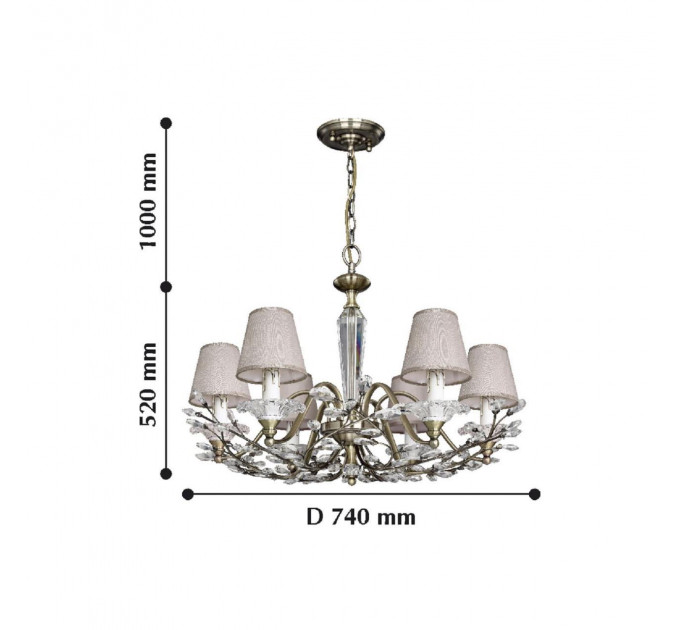 Подвесная люстра Crown Favourite 6*40W Е14 2175-6P
