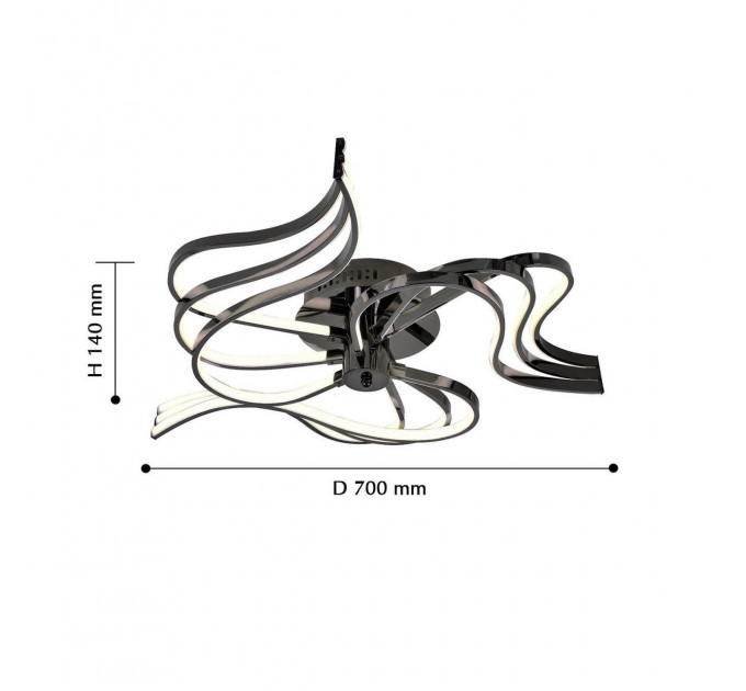 Потолочная люстра Wind Favourite LED 117W 2543-9U