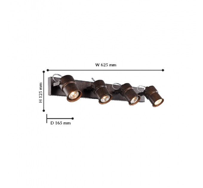 Спот Arcu Favourite 4*5W GU10 2025-4W