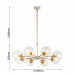 Подвесная люстра Marmore Favourite 8*40W Е14 2671-8P