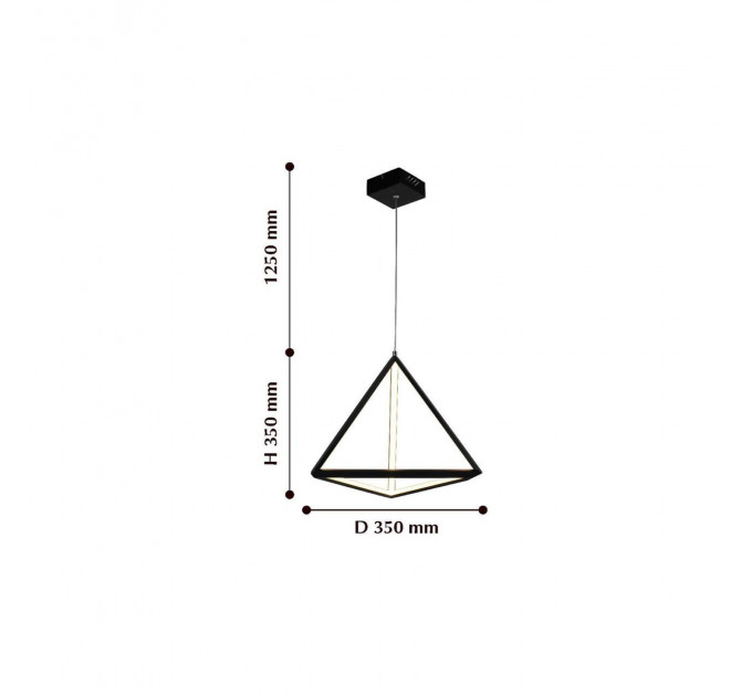 Подвесной светильник Pyramidis Favourite LED 30W черный 2257-1P