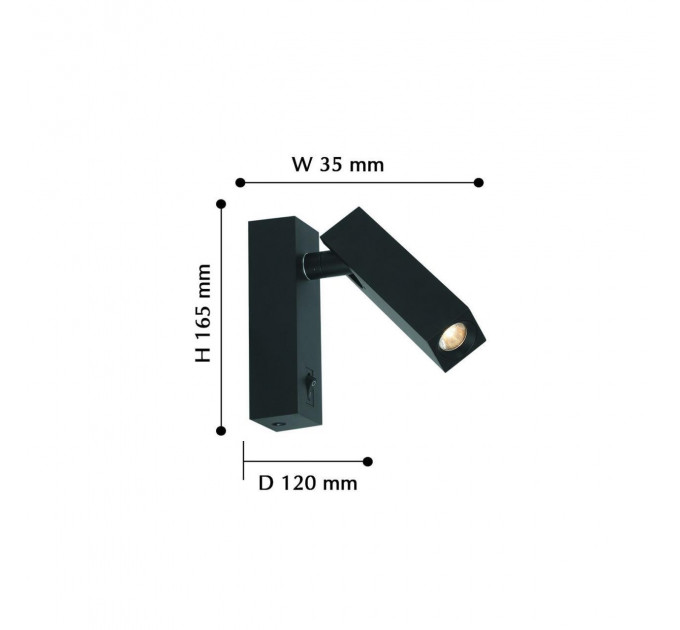 Спот Eckig Favourite LED 2W черный 2403-1W