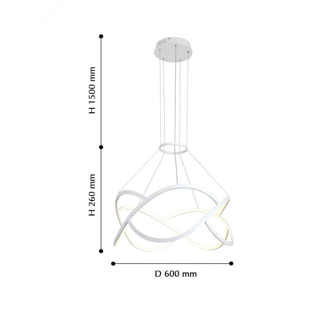 Подвесная люстра Loomy Favourite LED 45W белый 2511-6P