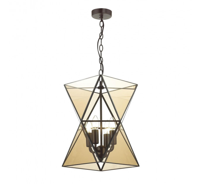 Подвесной светильник Polihedron Favourite 4*60W Е27 янтарный 1920-4P