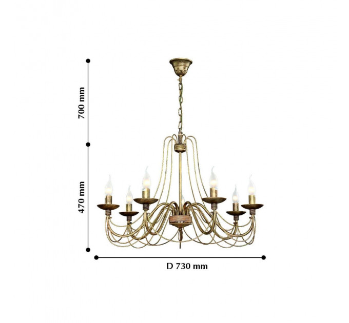 Подвесная люстра Chateau F-Promo 2163-7P