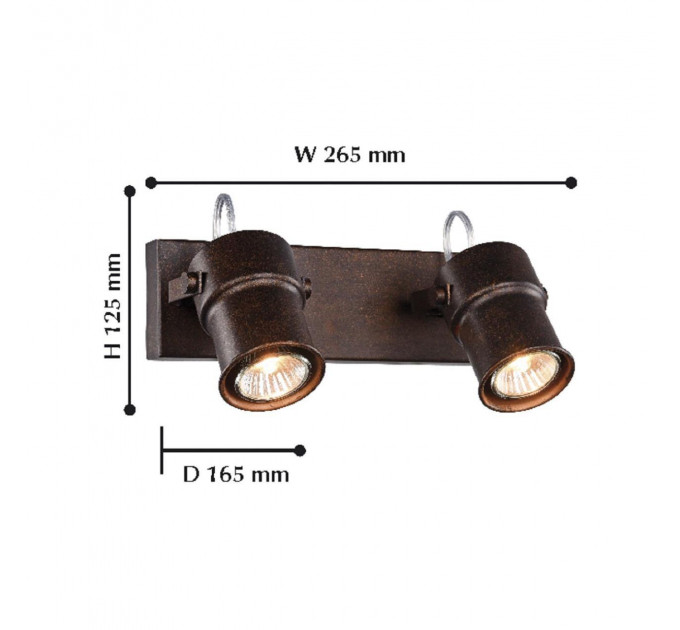 Спот Arcu Favourite 2*5W GU10 2025-2W