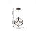 Подвесной светильник Cubus Favourite LED 35W черный 2052-1P