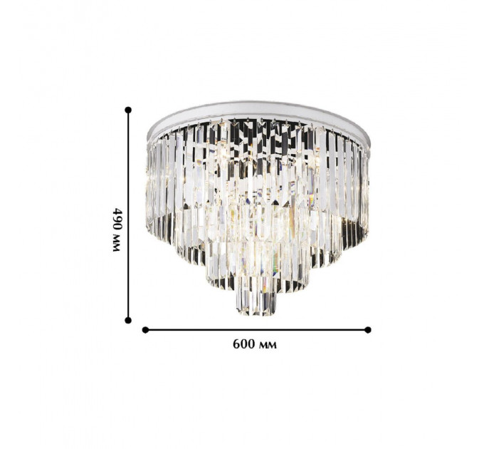Потолочная люстра Geschosse Favourite 10*40W Е14 хрусталь 1490-10U