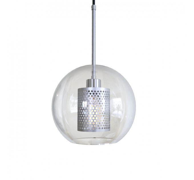 Подвесной светильник Hexagon Loft It 1*60W Е27 прозрачный никель LOFT2567-B