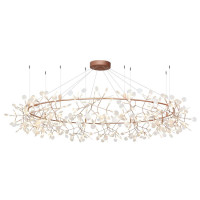 Подвесная люстра Heracleum Loft It LED 97W розовое золото 9022-324
