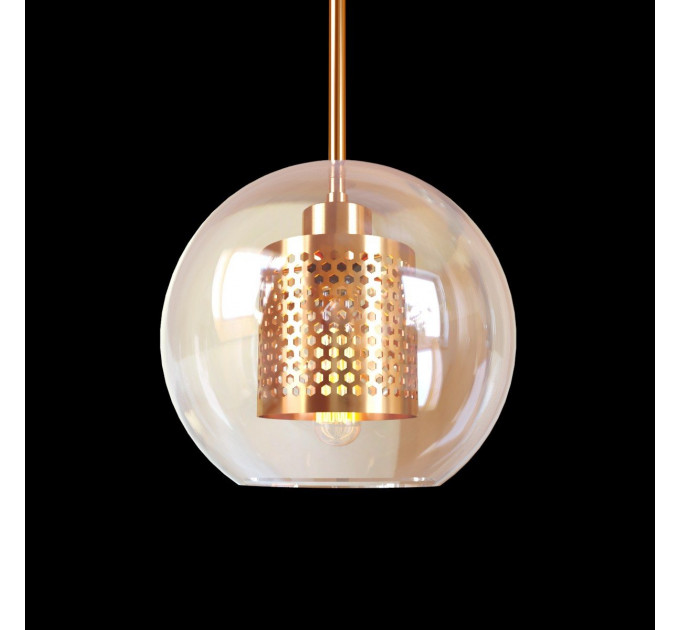 Подвесной светильник Hexagon Loft It 1*60W Е27 бронза LOFT2566-A