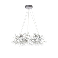 Подвесная люстра Heracleum Loft It LED 48W серебро 9022-162S