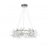 Подвесная люстра Heracleum Loft It LED 48W серебро 9022-162S