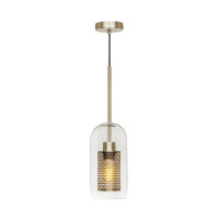 Подвесной светильник Hexagon Loft It 1*60W Е27 никель LOFT2567-D