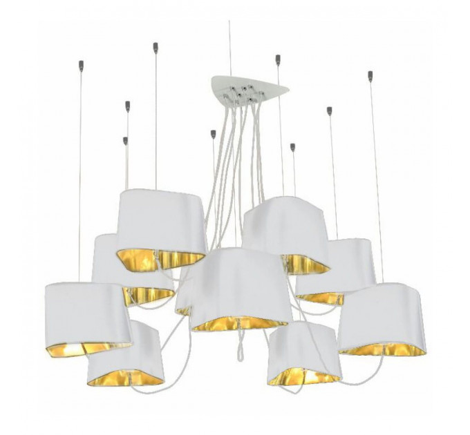 Подвесная люстра Nuage Loft It 10*40W Е14  белый LOFT1163-10WH