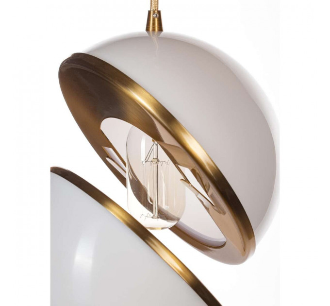 Подвесной светильник Crescent Loft It 1*40W Е27 белый/золото 5063-B