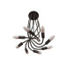 Потолочная люстра Eye Loft It 8*40W Е14 черный LOFT1714-BL