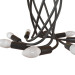Потолочная люстра Eye Loft It 8*40W Е14 черный LOFT1714-BL