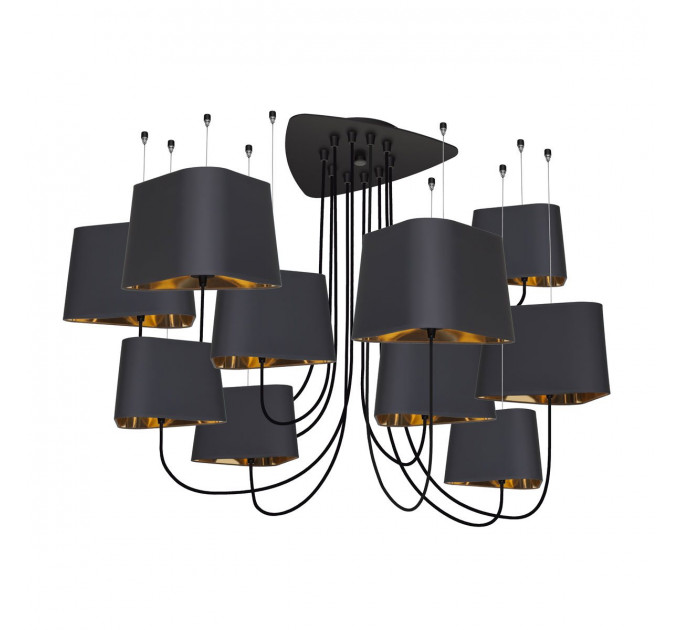 Подвесная люстра Nuage Loft It 10*60W Е27 черный LOFT1167-10BL