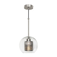 Подвесной светильник Hexagon Loft It 1*60W Е27 никель LOFT2567-A