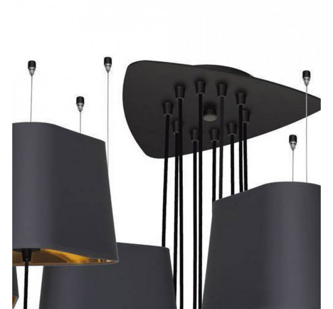Подвесная люстра Nuage Loft It 10*60W Е27 черный LOFT1167-10BL