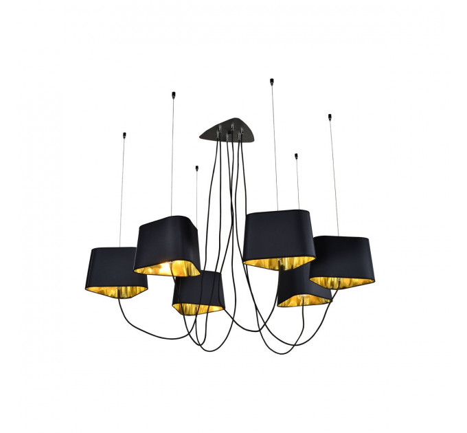 Подвесная люстра Nuage Loft It 6*40W Е14  черный LOFT1163-6BL