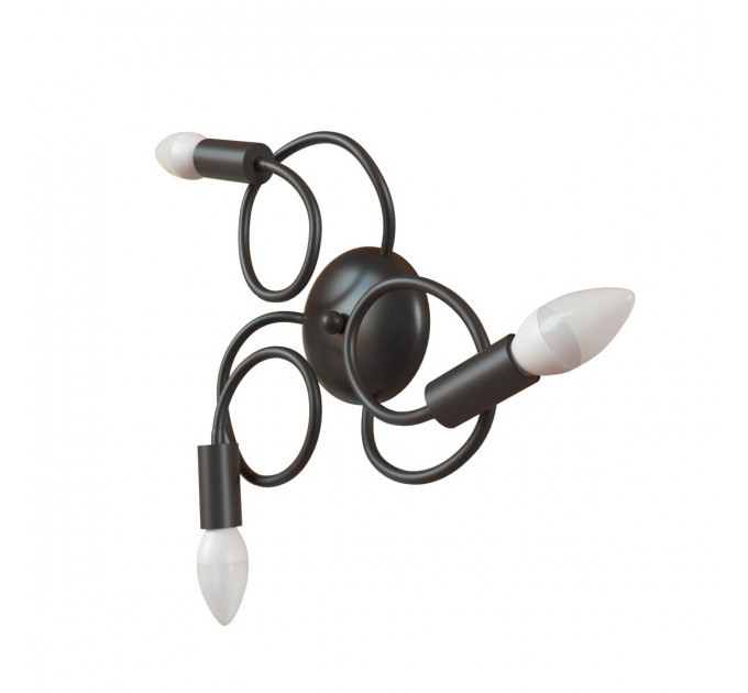 Настенное бра Eye Loft It 3*40W Е14 черный LOFT1714W-BL