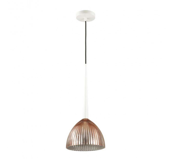 Подвесной светильник Paolo Odeon Light 1*60W Е27 белый/розовое золото 4010/1