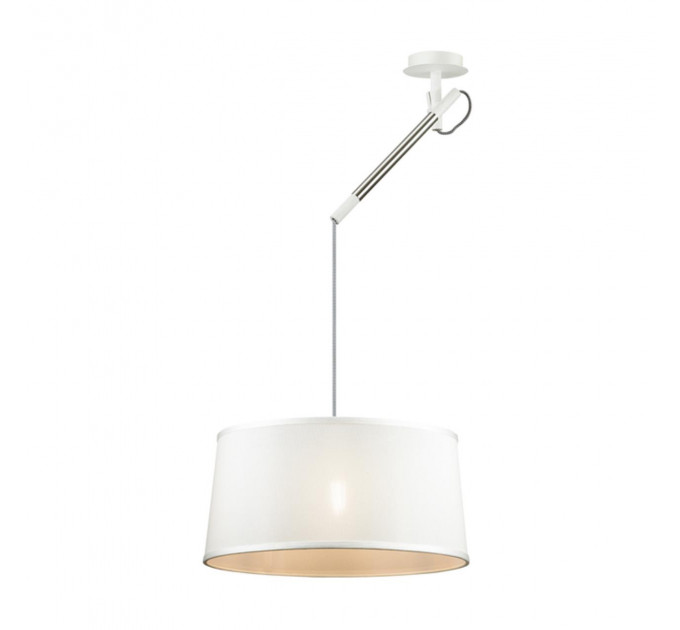 Подвесной светильник Loka Odeon Light 1*15W Е27 хром/белый 4160/1