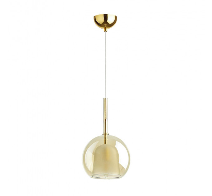 Подвесной светильник leva Odeon Light 1*40W E14 золотистый 4697/1