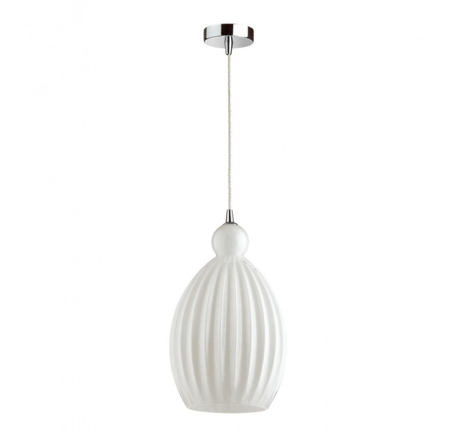 Подвесной светильник Storzo Odeon Light 1*60W E27 хром/белый 4774/1
