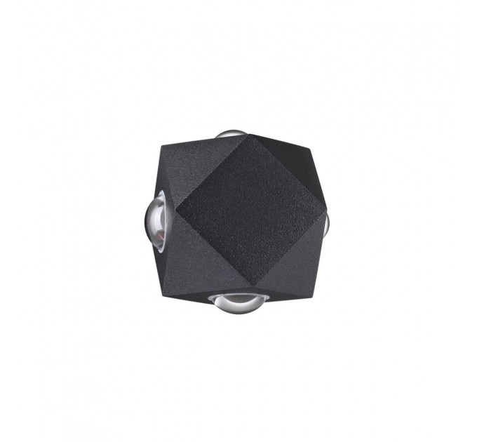 Настенный уличный светильник Diamanta Odeon Light LED 8W черный 4218/8WL
