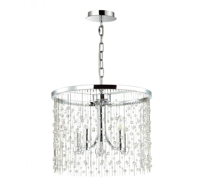 Подвесная люстра Raini Odeon Light 5*40W E14 хром 4845/5