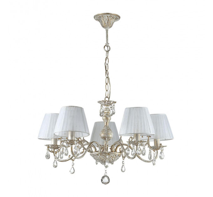 Подвесная люстра Magali Odeon Light 5*40W Е14 белый 3229/5