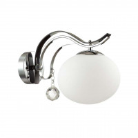 Настенное бра Adda Odeon Light 1*40W Е14 хром/белый 3954/1W