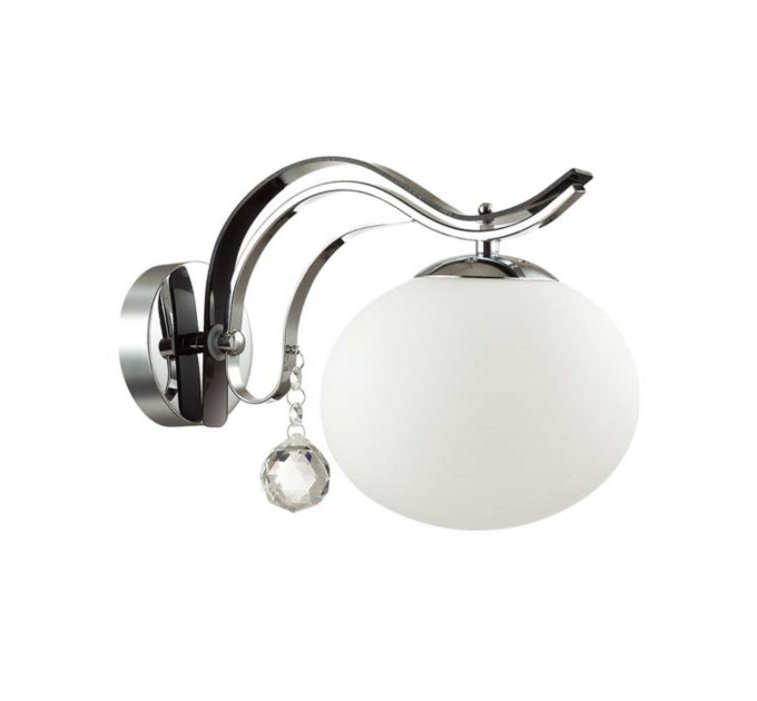 Настенное бра Adda Odeon Light 1*40W Е14 хром/белый 3954/1W