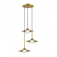 Подвесной светильник Barolo Odeon Light бронза/белый 4155/27L