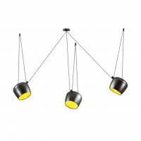 Подвесной светильник Foks Odeon Light 3*40W E27 черный 4104/3