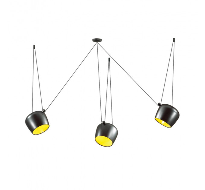 Подвесной светильник Foks Odeon Light 3*40W E27 черный 4104/3