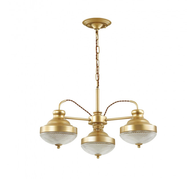 Подвесная люстра Krona Odeon Light 3*40W Е27 золотистый 4658/3