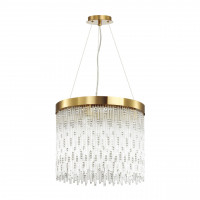 Подвесная люстра Refano Odeon Light 5*40W Е14 золотистый 4848/5