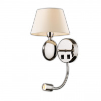 Настенное бра Hotel Odeon Light хром/беж 2195/1A