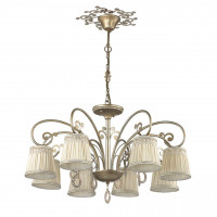 Подвесная люстра Obena Odeon Light 8*40W E14 перламутровый 3463/8