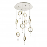 Подвесная люстра Orio Odeon Light LED 54W хрусталь 4034/54L