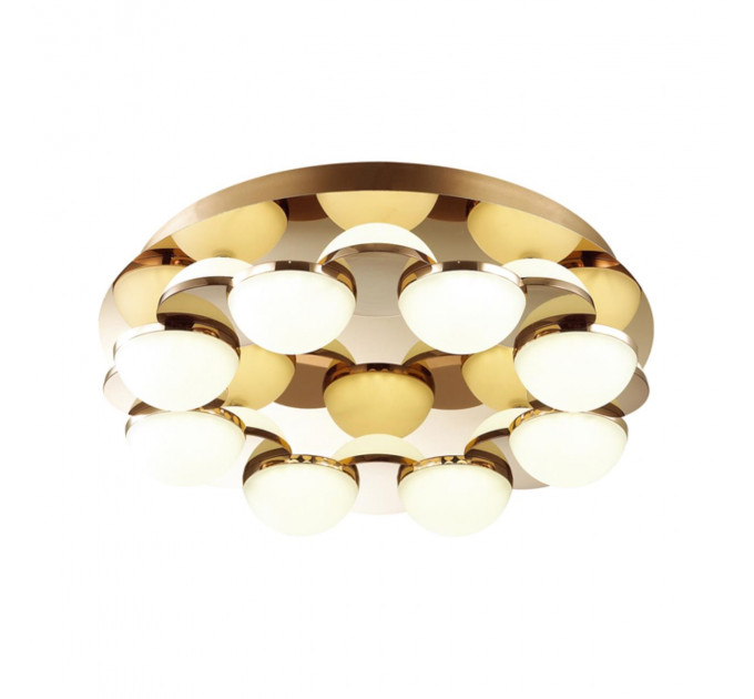 Потолочная люстра Conti Odeon Light LED 64W золото/белый 4105/64CL