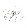 Потолочная люстра Kola Odeon Light LED 90W хром 4103/90L