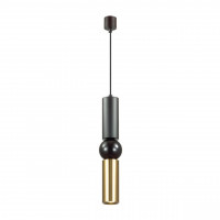 Подвесной светильник Sakra Odeon Light 1*5W GU10 черный/золото 4074/5L