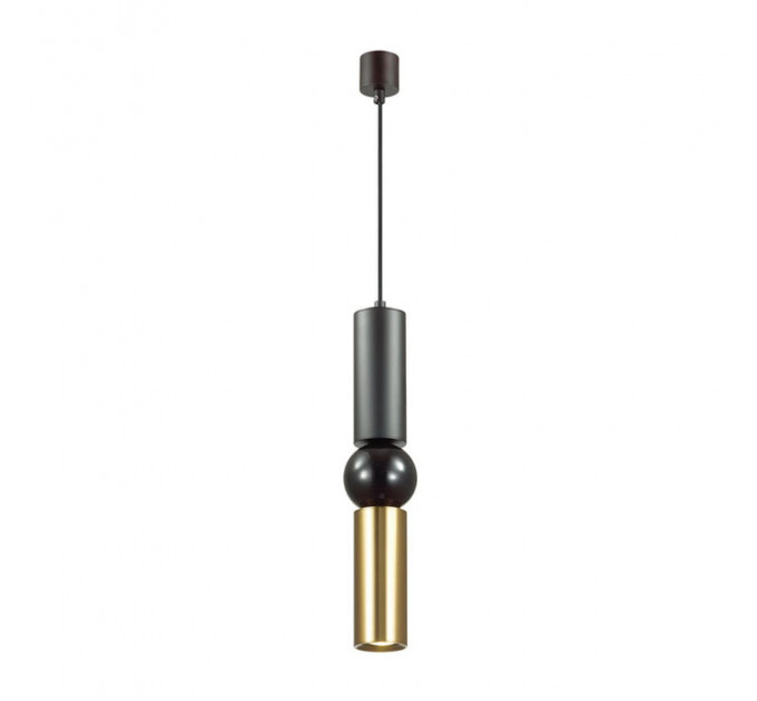 Подвесной светильник Sakra Odeon Light 1*5W GU10 черный/золото 4074/5L